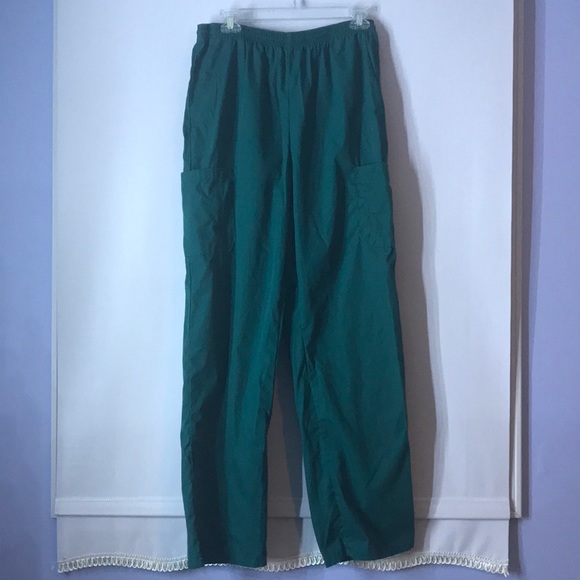 Women’s Teal Uniform Scrub Bottoms - Picture 1 of 3